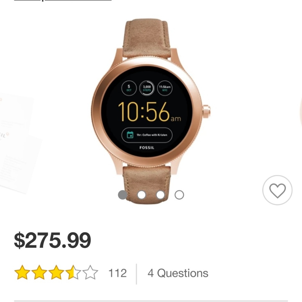 Womens Fossil Q Smartwatch EUC